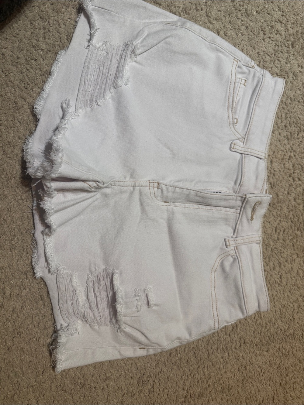 SO White High-Rise Shorties
